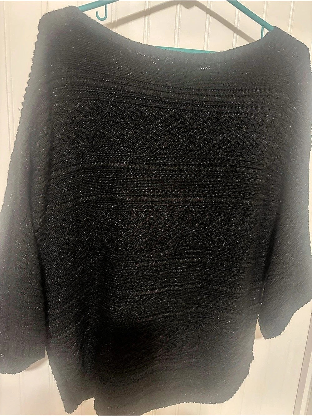 Lauren Ralph Lauren Black Knit Sweater Size Medium Like New